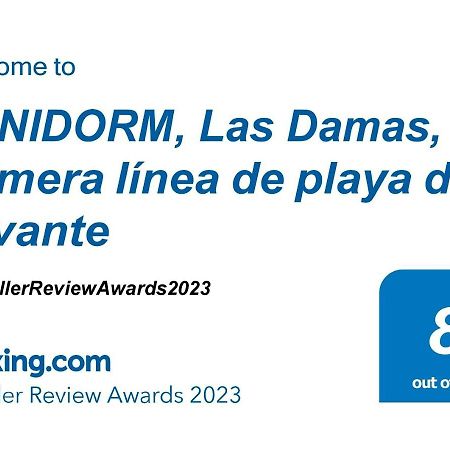 Benidorm, Las Damas, Primera Linea De Playa De Levante 外观 照片